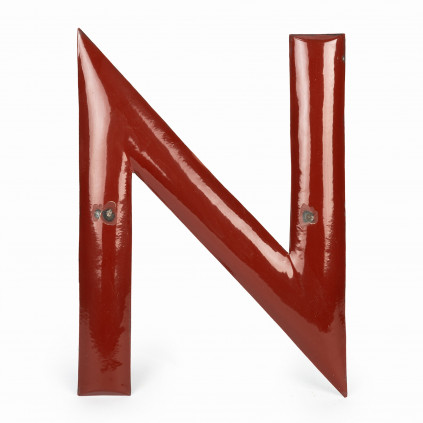 Enameled letter "N"