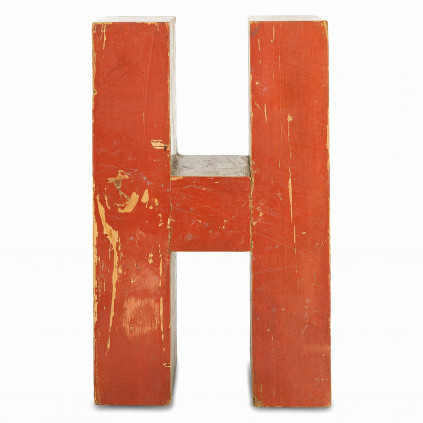 Dřevěné písmeno "H"