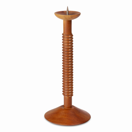 Wooden Candlestick by Antonín Hepnar