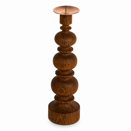 Wooden candle holder