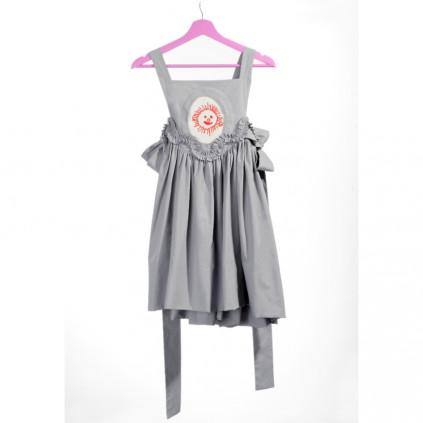 Children's dress with removable embroidery