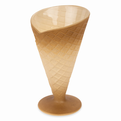 Glass ice cream bowl