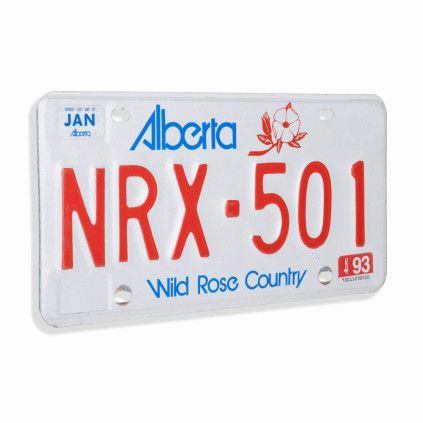 Alberta License Plate