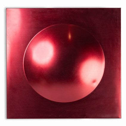 Prague Metro Aluminium Panel / Red