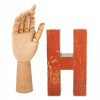 Wooden letter "H"