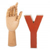 Wooden letter "Y"