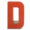 Wooden letter "D"