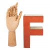 Dřevěné písmeno "F"