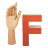 Wooden letter "F"